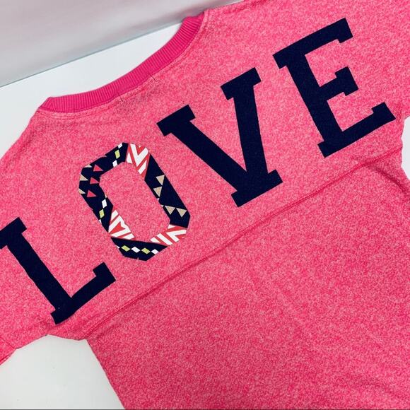 Derek Heart Graphic LOVE Long Sleeve Pullover Sweater Small - Picture 2 of 8